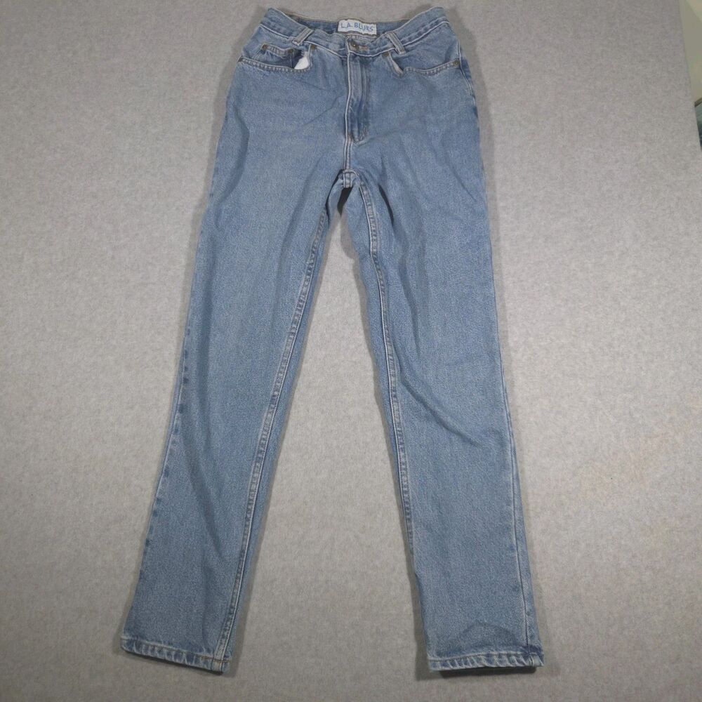 Vintage LA Blues Jeans Womens Size 6 Slim Fit High Rise 100 Cotton Mom Denim